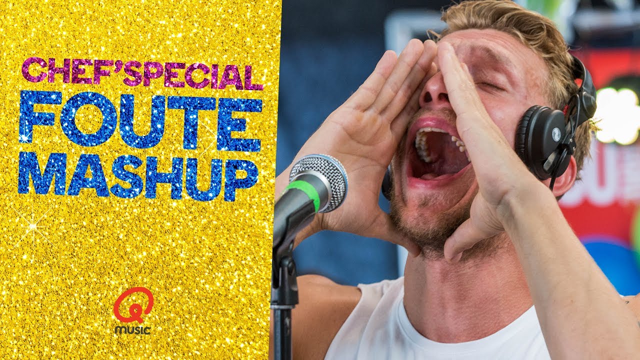 Chef'Special doet Foute Mashup (live bij Qmusic)