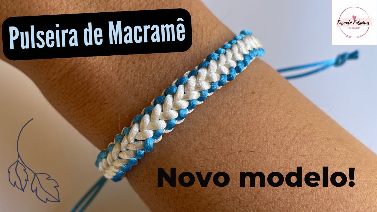 COMO FAZER PULSEIRA DE MACRAME DIFERENTE| PASSO A PASSO