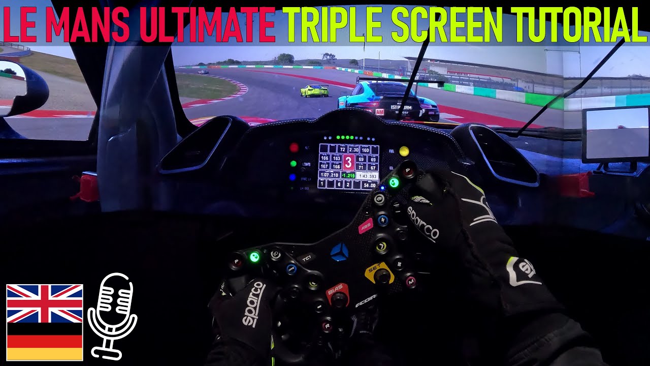 Set up Triple Screen + Tilt Cockpit on Le Mans Ultimate [English & Deutsch]