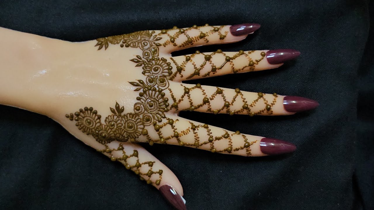 🌸✨ Beautiful Henna Designs on Silicone Hand 😍 | Mehndi Art Tutoria