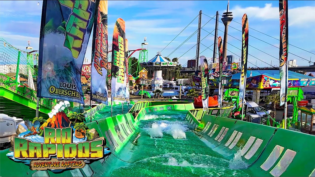Rio Rapidos Oberschelp Onride Video Rheinkirmes Düsseldorf 2024 - Vor der Eröffnung