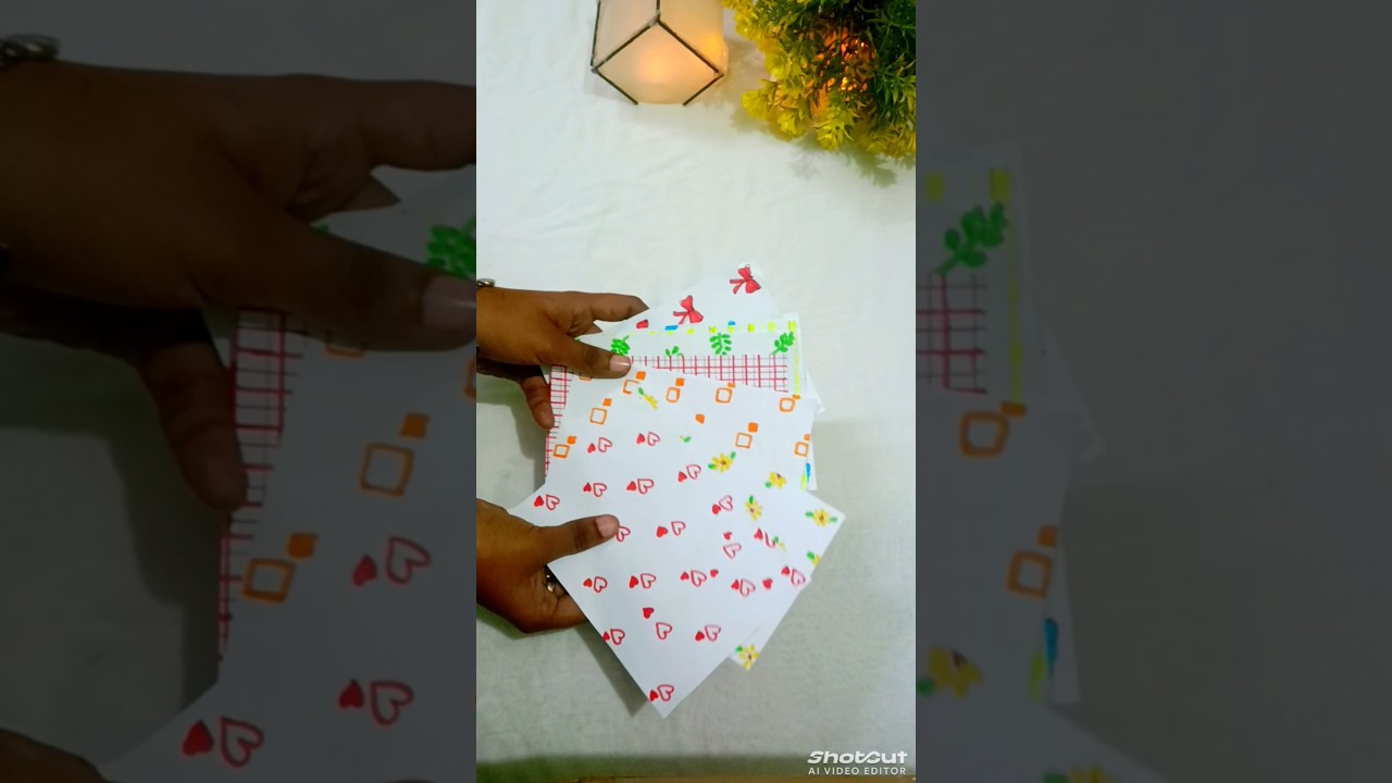 Let's make pattern paper for journaling✨