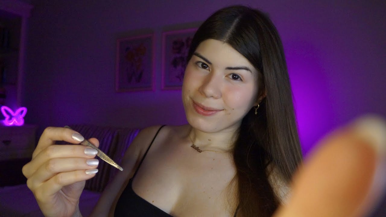 só assista esse ASMR se for dormir AGORA | fazendo sua sobrancelha até você dormir 🥱