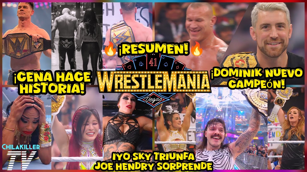 ¡JOHN CENA HACE HISTORIA! | WWE WrestleMania 41 Noche 2 | RESUMEN Y RESULTADOS