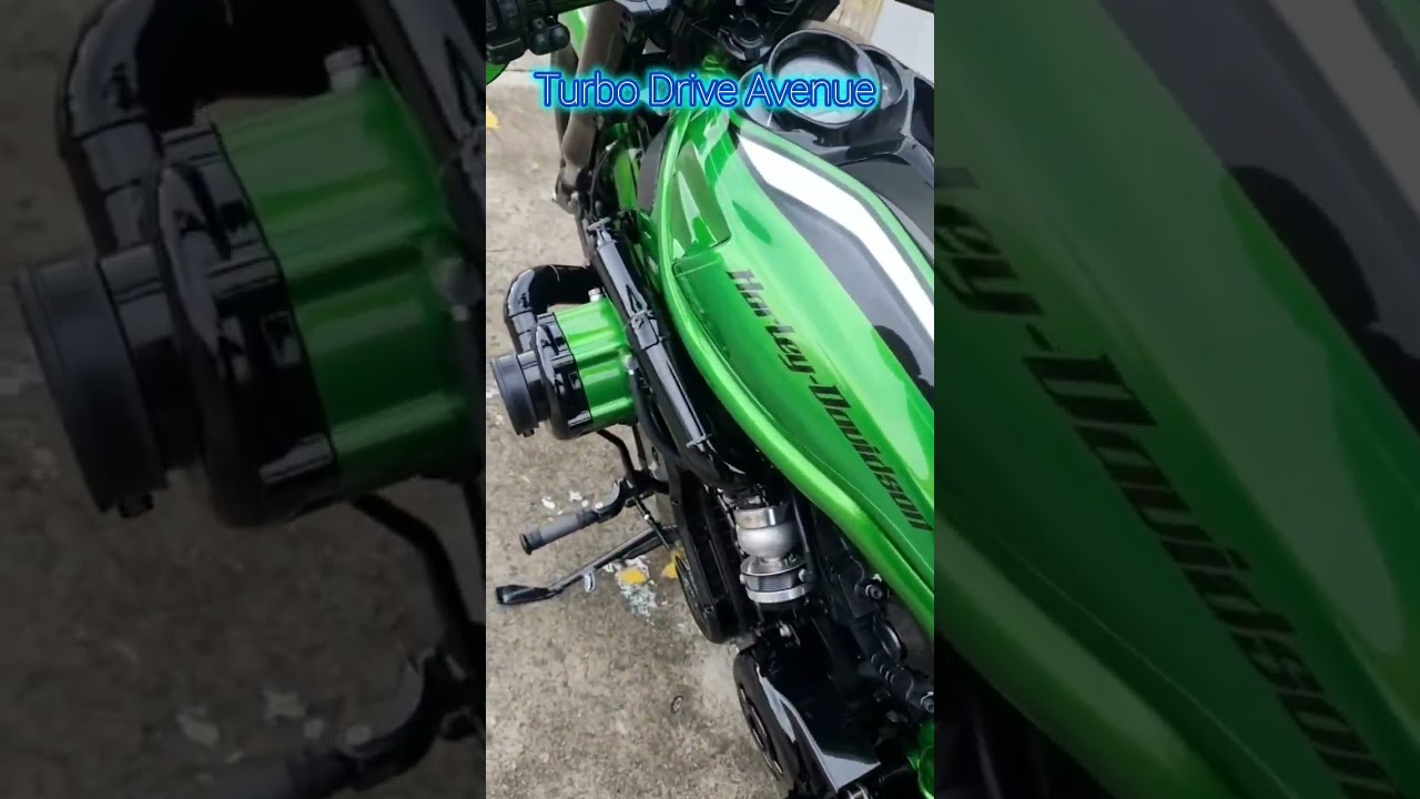 Harley-Davidson V-Rod Green #turbodriveavenue #chopperstyle #motorcycle #shorts #usa #biker #auto