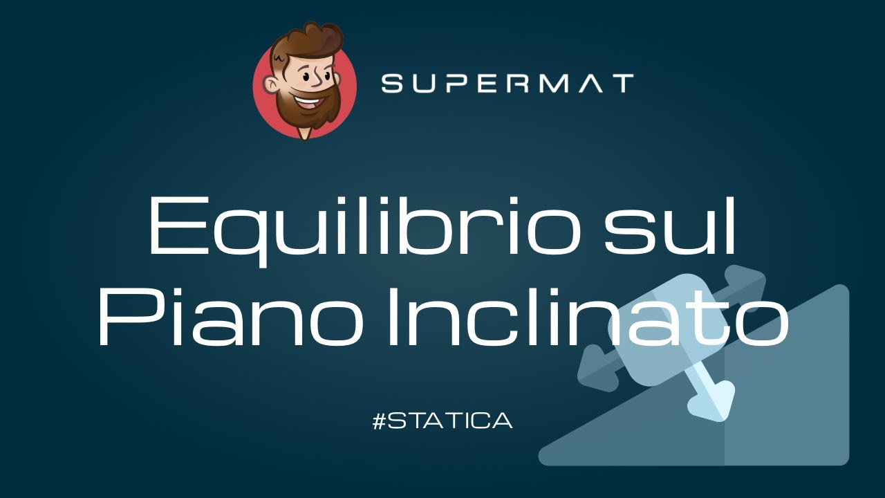 PIANO INCLINATO (senza attrito) - Equilibrio di un Punto Materiale