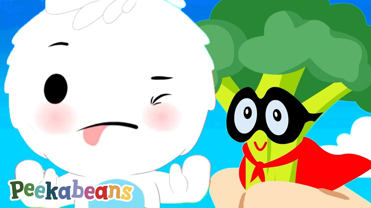 No, No, Vegetables! 🥦🥒 | Healthy Eating Habits Kids Song with Peekabeans