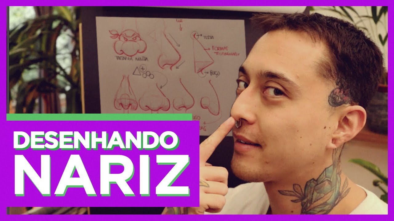 COMO DESENHAR NARIZ  (Anatomia Humana)
