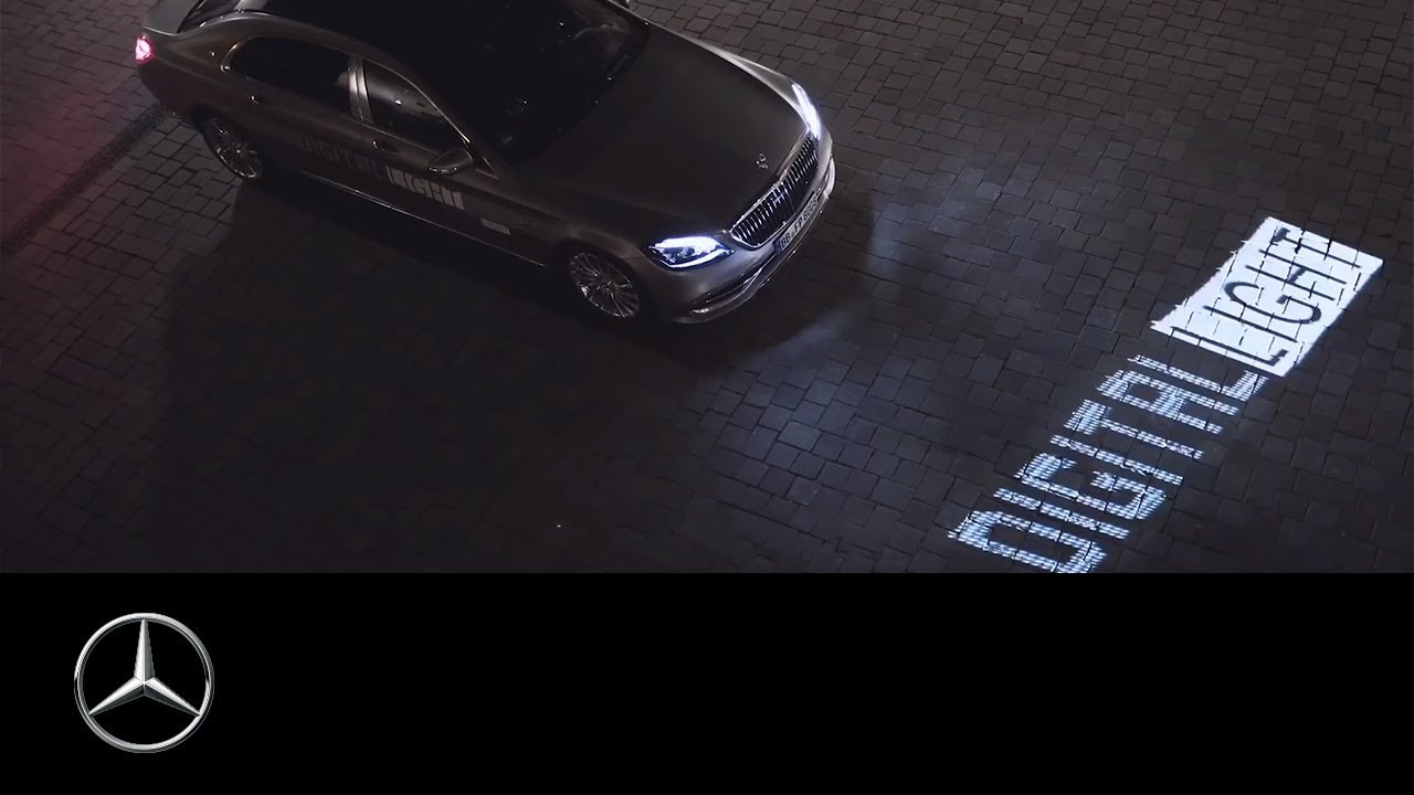 Mercedes научил фары говорить | Digital Light
