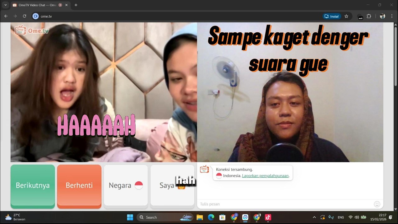 Pura-Pura Jadi Cewek di OmeTV… Reaksi Mereka Bikin Shock!