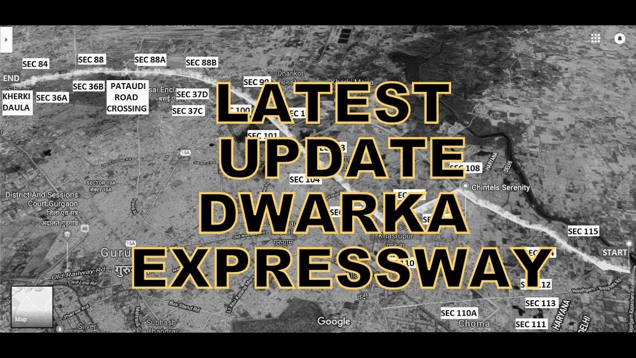 Dwarka Expressway Latest Update: Driving from Delhi Border to Kherki Daula Toll, near NH8, Gurgaon