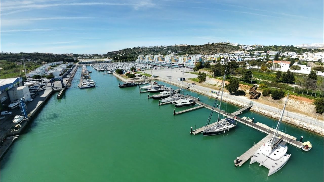 Albufeira old town and marina dji mini 2