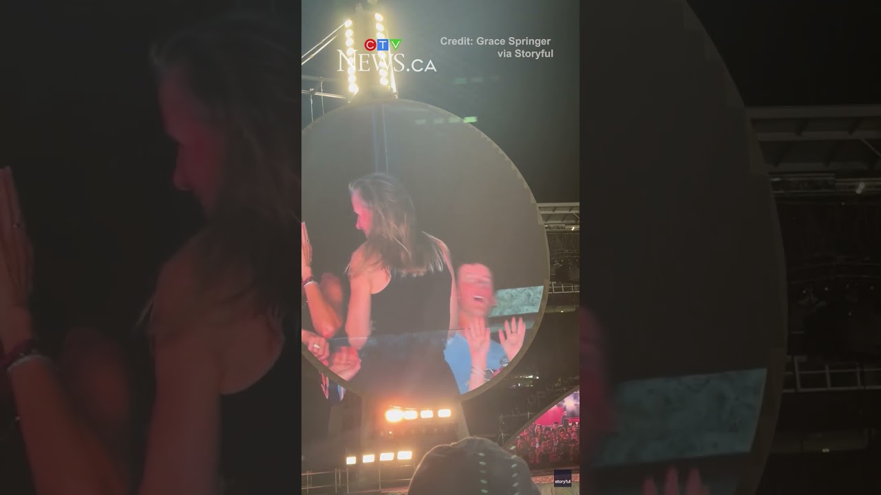 CEO and colleague caught on camera at Coldplay concert