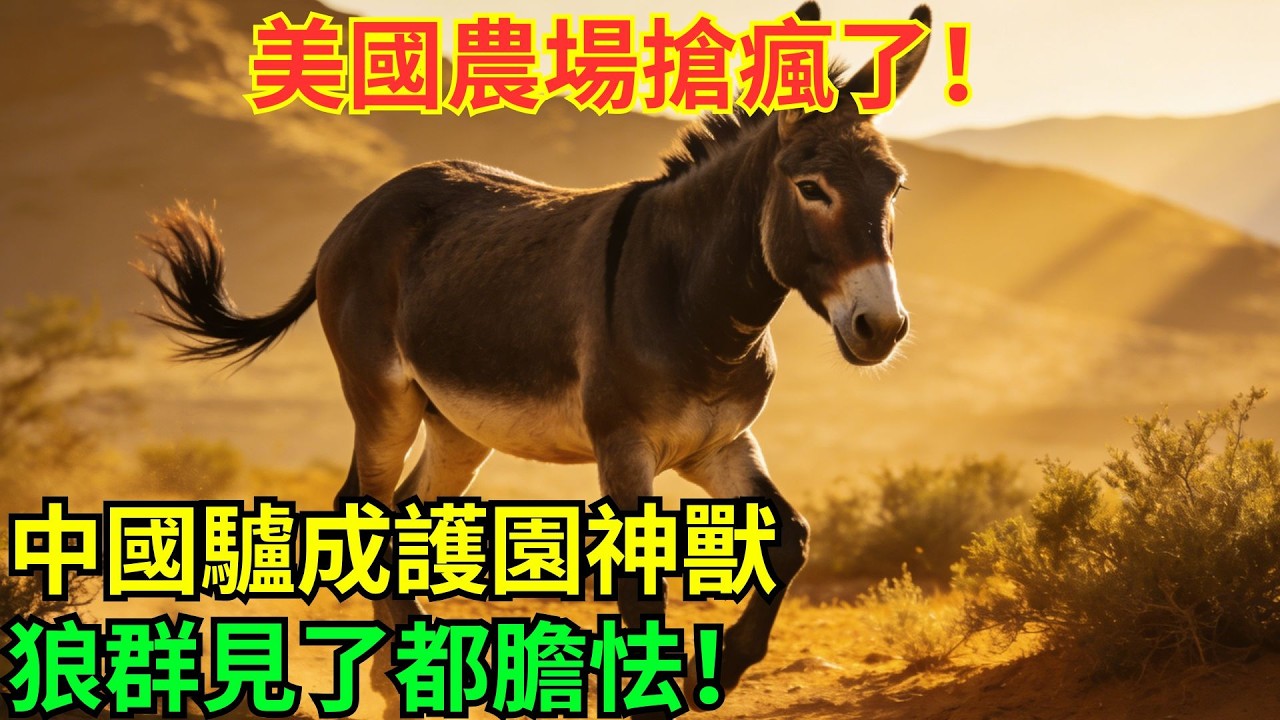 中國驢橫掃美國西部！狼群聞風喪膽，農場主瘋狂搶養，背後是中國農業的逆襲#科普#國際觀點#熱門#生態修複#沙漠