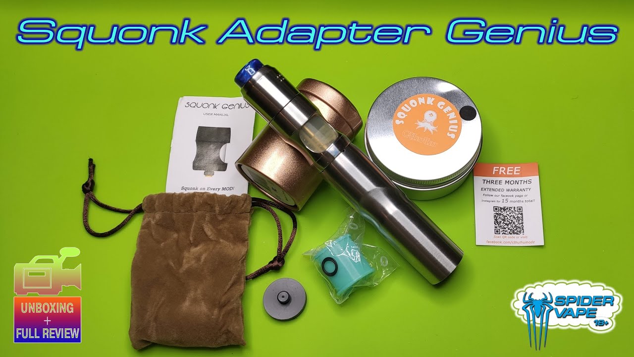 Squonk Adapter Genius | SergSpider review | SpiderVape | FullHD |