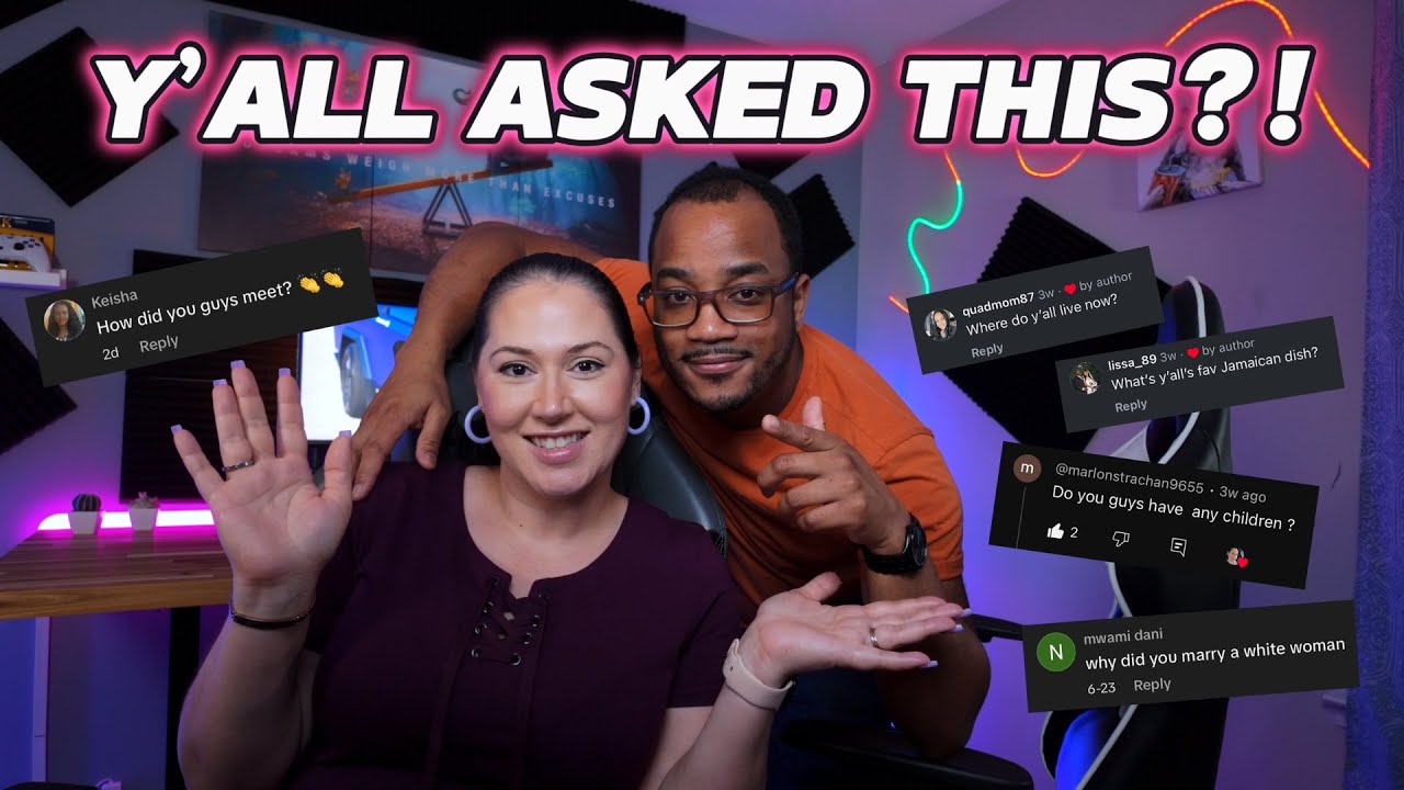 Jamaican 🇯🇲 & American 🇺🇸 Couple Answer YOUR Wildest Questions! | Q&A