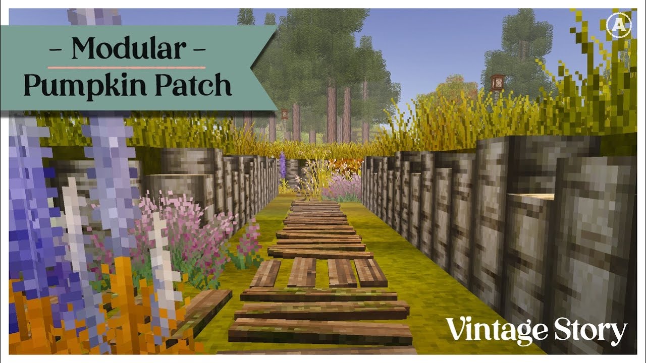 Vintage Story: How to build a flower-filled pumpkin patch