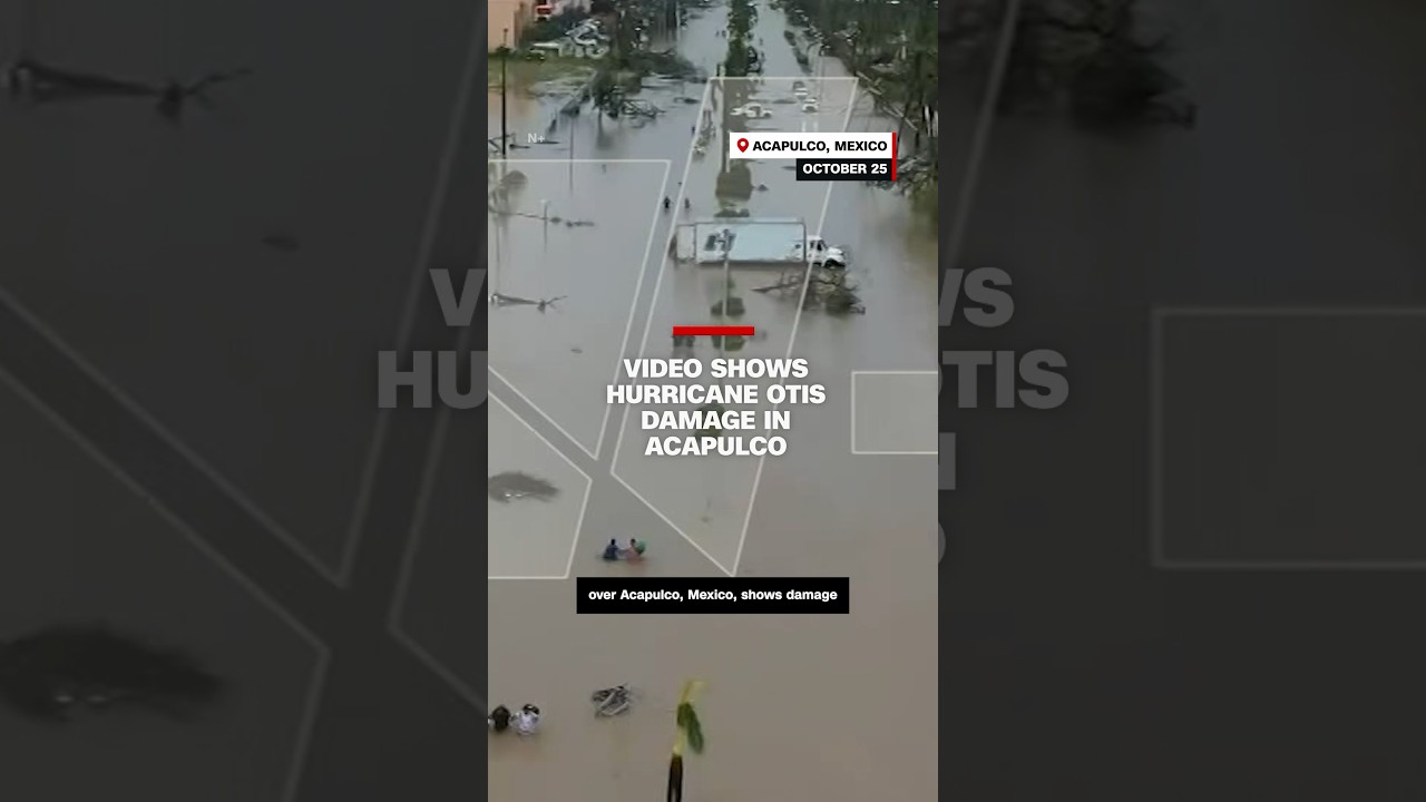 Video shows Hurricane Otis damage in Acapulco #cnn #news #hurricaneotis #acapulco