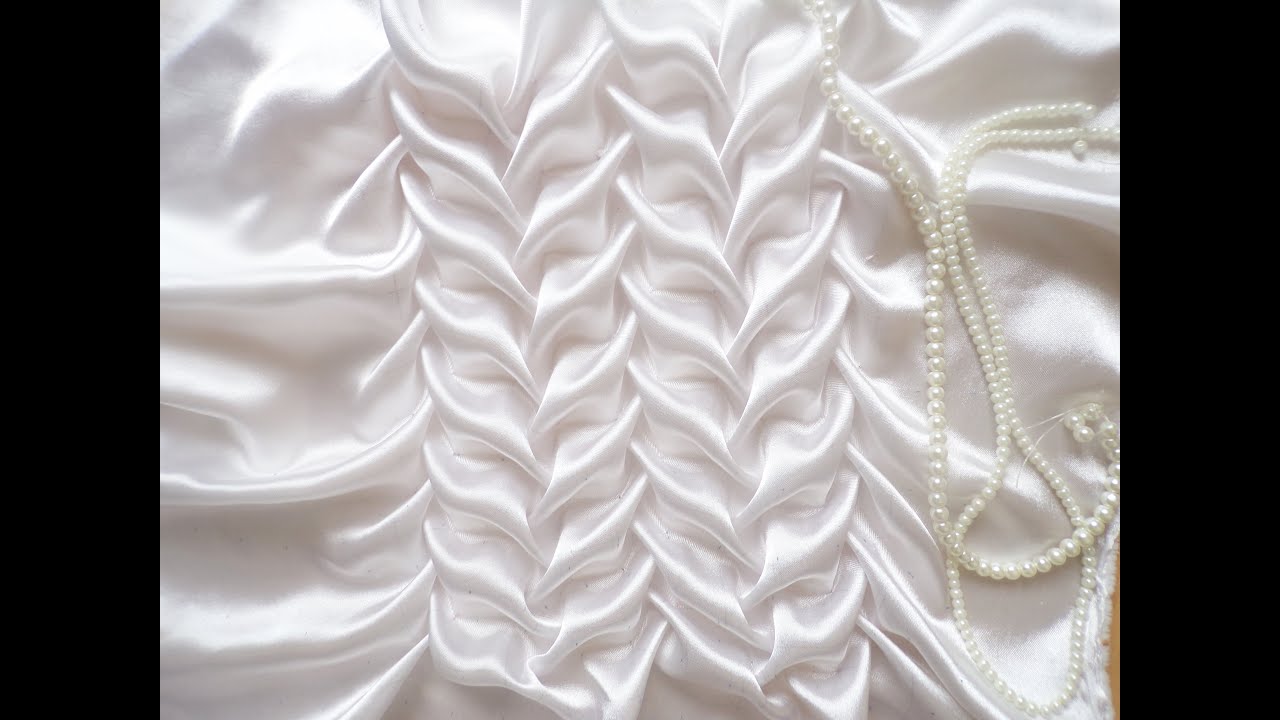 Canadian smocking,Beautiful fabric manipulation technique.