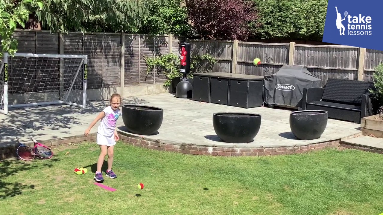 At Home Tennis Serving Practice