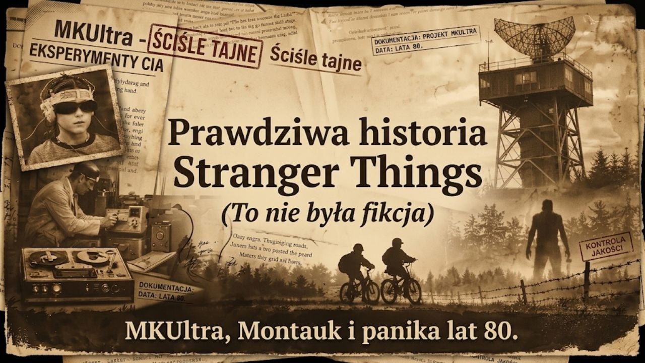 Prawdziwa historia Stranger Things (To nie była fikcja) | MKUltra, Montauk i panika lat 80