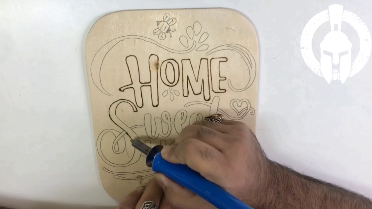 #pyrography art فن الرسم بالحرق على الخشب