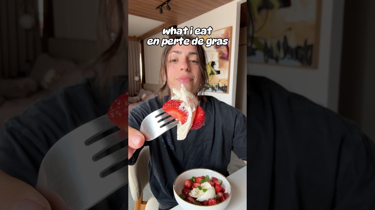 what i eat en perte de gras