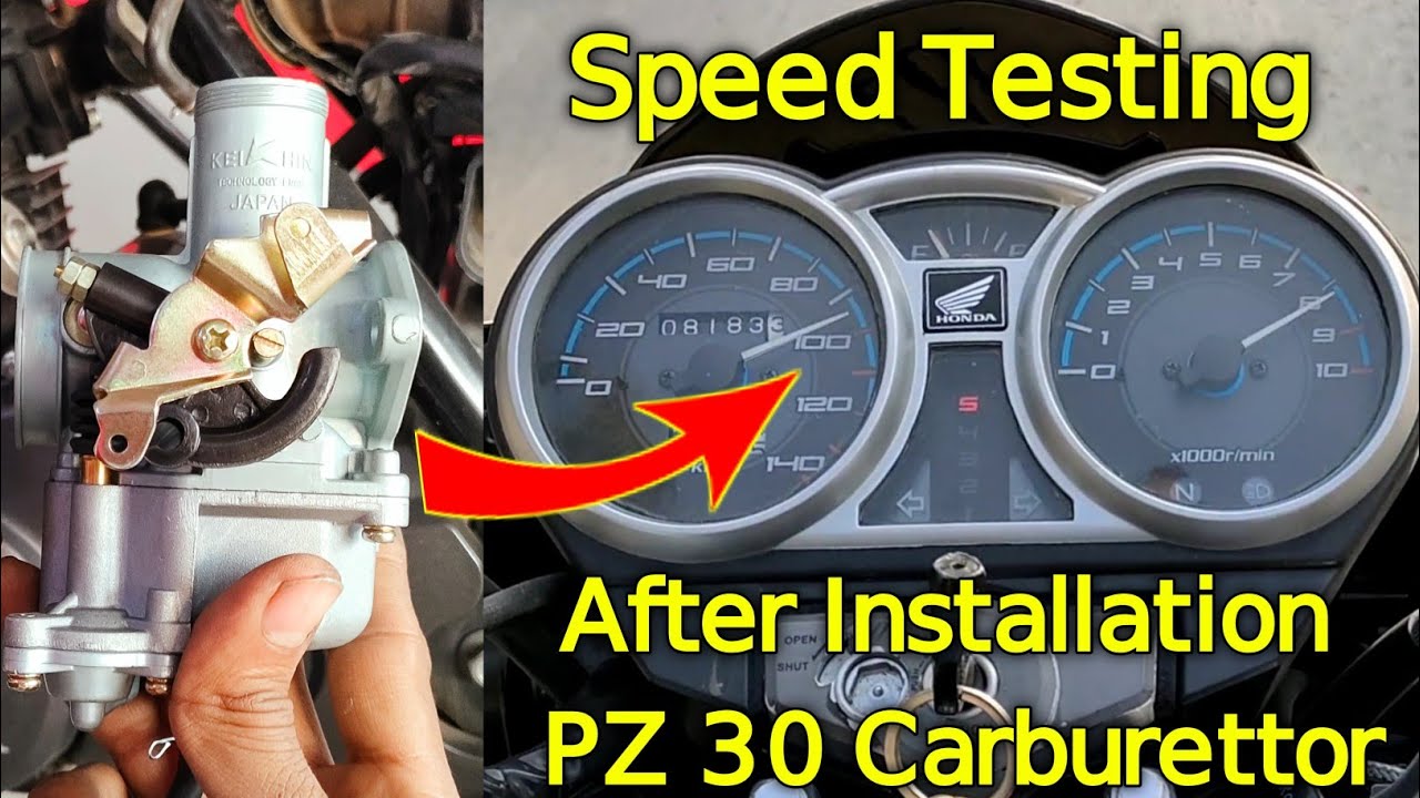 Speed Testing After Installation PZ 30 Carburettor On Honda CB 150 f