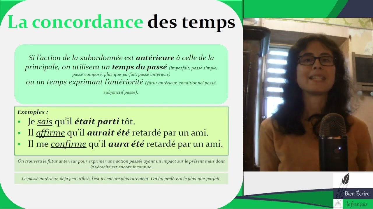 La concordance des temps quand la principale est au présent ⏳ (temps de la principale 1/5)
