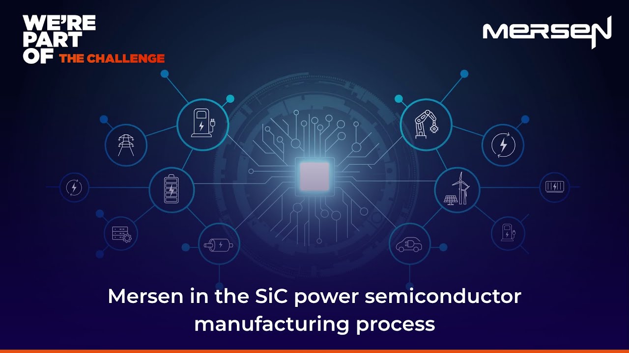 Mersen in the SiC power semiconductor manufacturing process