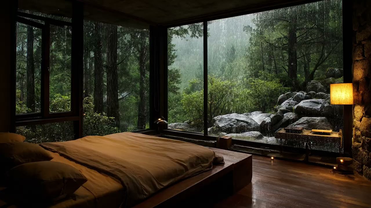 Rain and Thunder Sounds for Deep Sleep, Stress Relief and Calm Night Relaxation