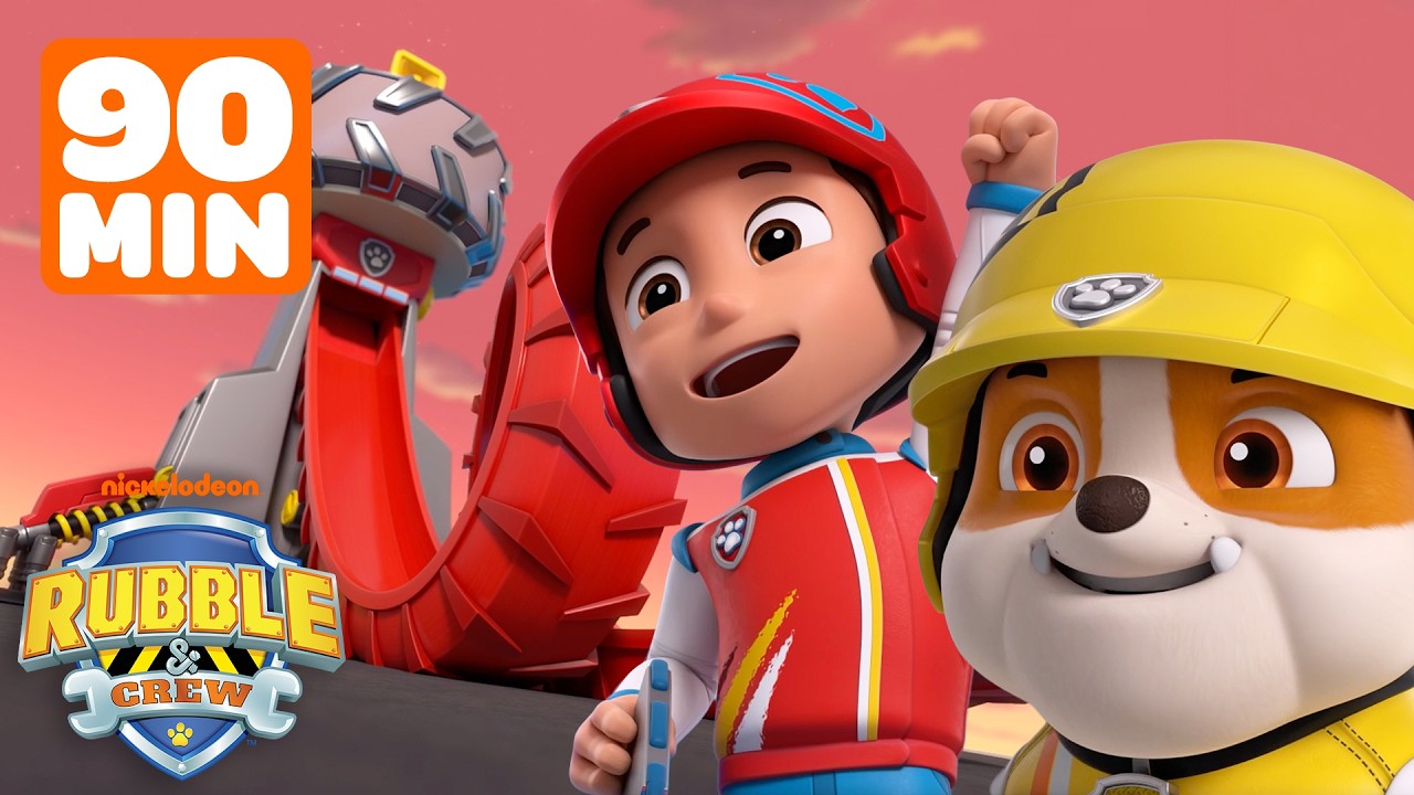PAW Patrol Rescue Wheels Ready for Action! 🚨 | 90 Minutes | Rubble & Crew
