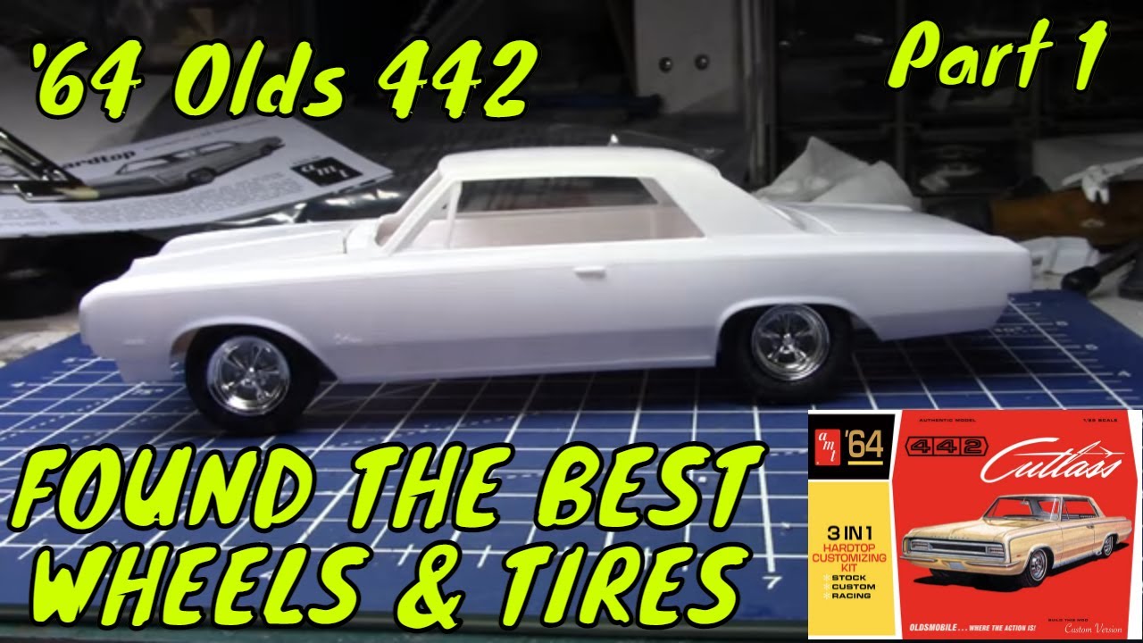 Ep.143 The New AMT 64 Oldsmobile 442 1/25th Scale Model Car build Part1