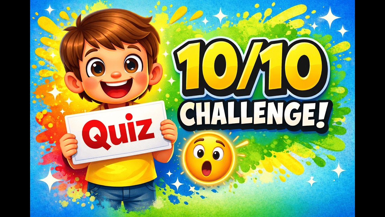 Can Kids Get 10/10 Marks? 😮 Fun Kids Trivia Game!