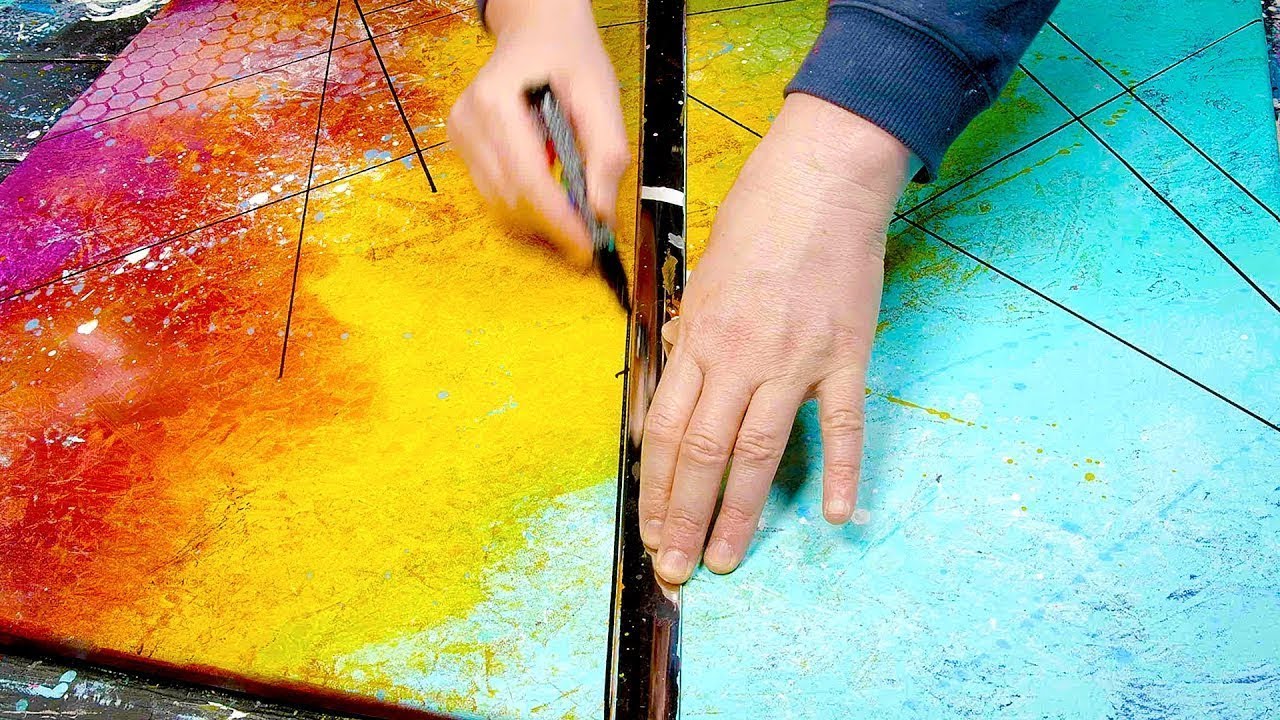 BRIGHT COLORS / Coloured Shading and Markers / ABSTRACT PAINTING | Aduro