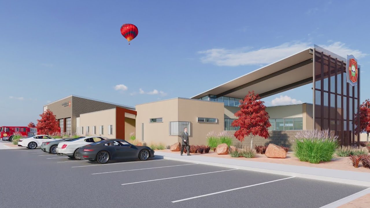 Bernalillo County Fire and Rescue station 66 mid-way through construction
