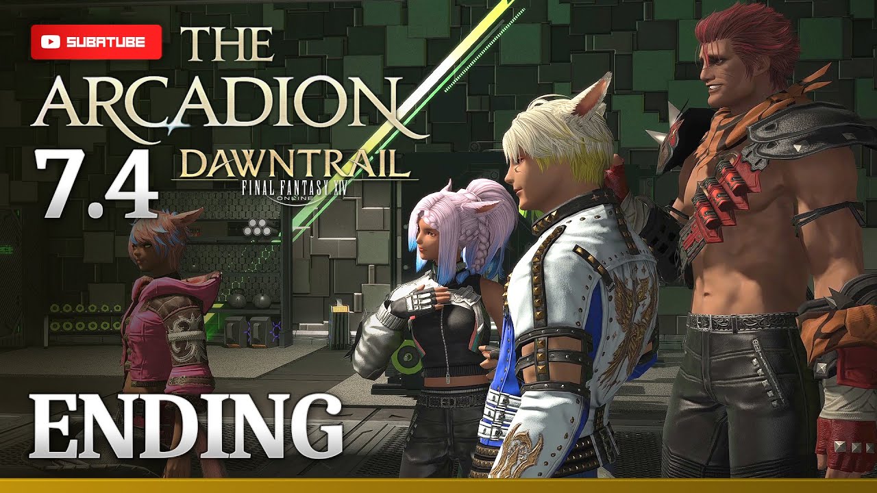 FFXIV 7.4 Dawntrail THE ARCADION Raid FULL ENDING [No Commentary]