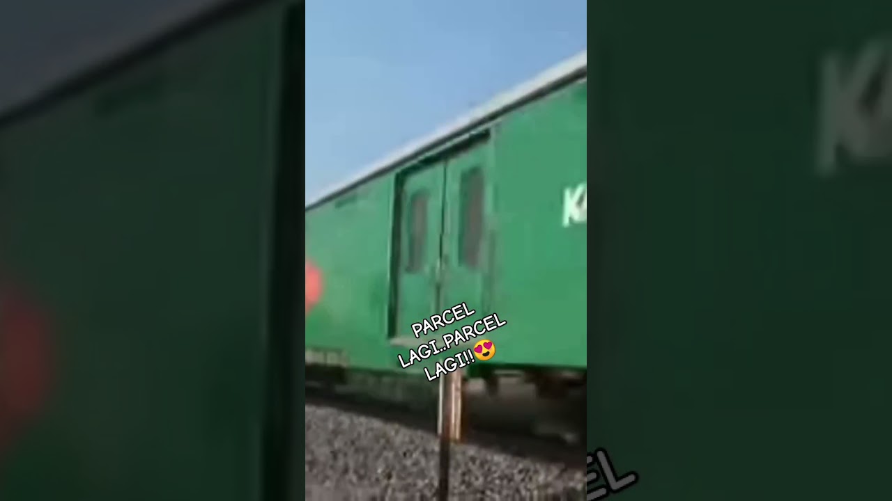 Kereta Api Parcel hijau #shorts #keretaapi #kaparcel #kai