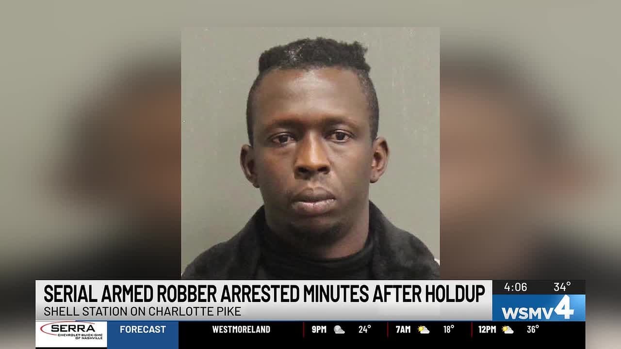 Serial armed robber arrested minutes after holdup