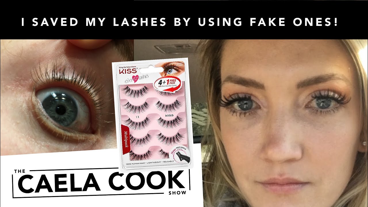 Wear Fake Lashes Everyday without Damaging your Real Lashes /  Review & How to Use Kiss Lashes #11