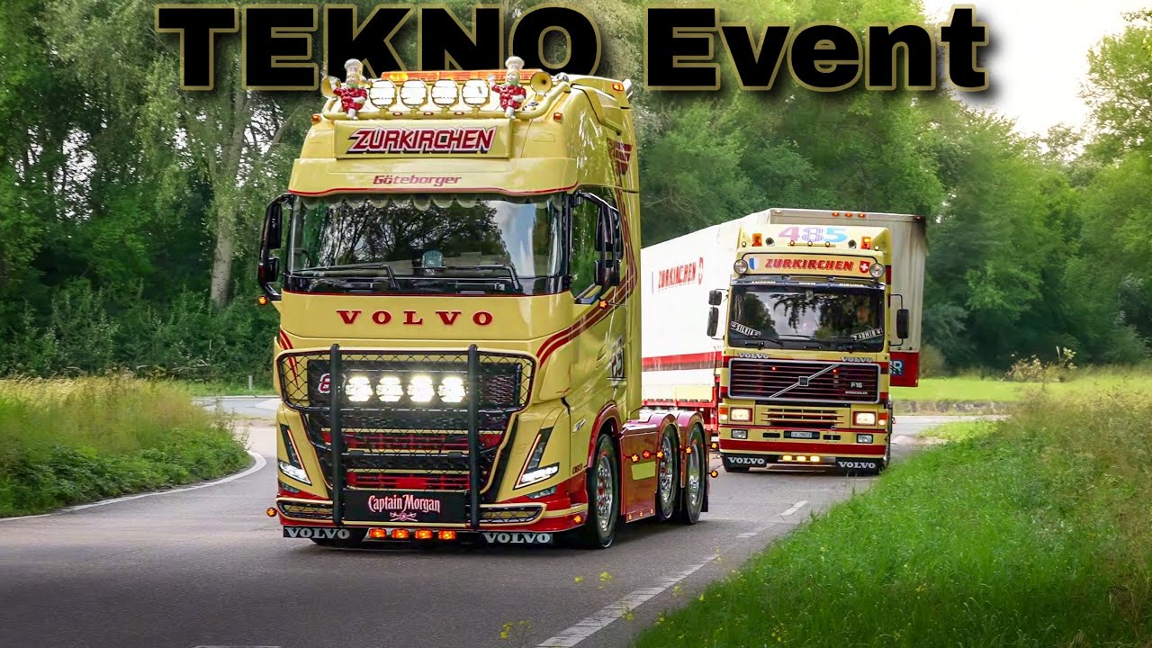 TEKNO Event Truckshow 2025 with Scania V8 open pipes sound