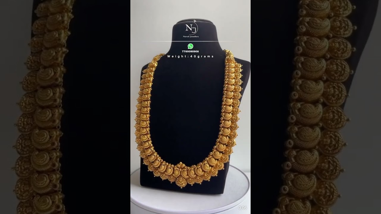 5 savaran kasumalai #nandijewels #goldjewellery #gold #haram