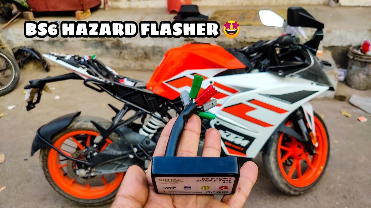 KTM RC 125 BS6 Hazard Flasher 🤩 | KTM Modification | KTM Rc | Techno Khan