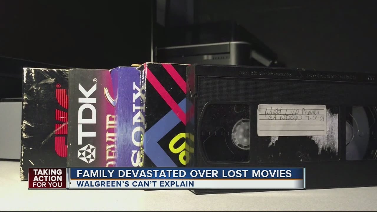 Retailer loses family's VHS tapes with more than 20 years of memories