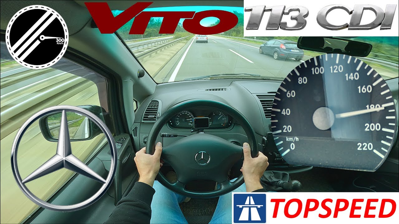 Mercedes-Benz Vito 113 CDI W639 | 136 PS | Top Speed Drive German Autobahn No Speed Limit POV
