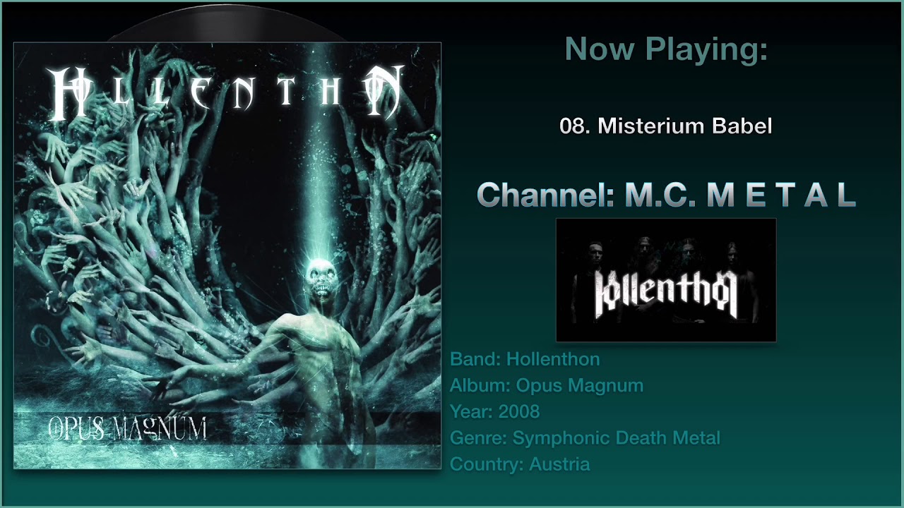 Misterium Babel - Hollenthon 2008, Opus Magnum Album.