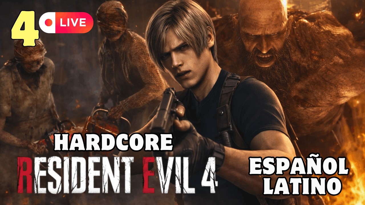 🔴Resident Evil 4 en VIVO Parte 4 | Español Latino modo Hardcore