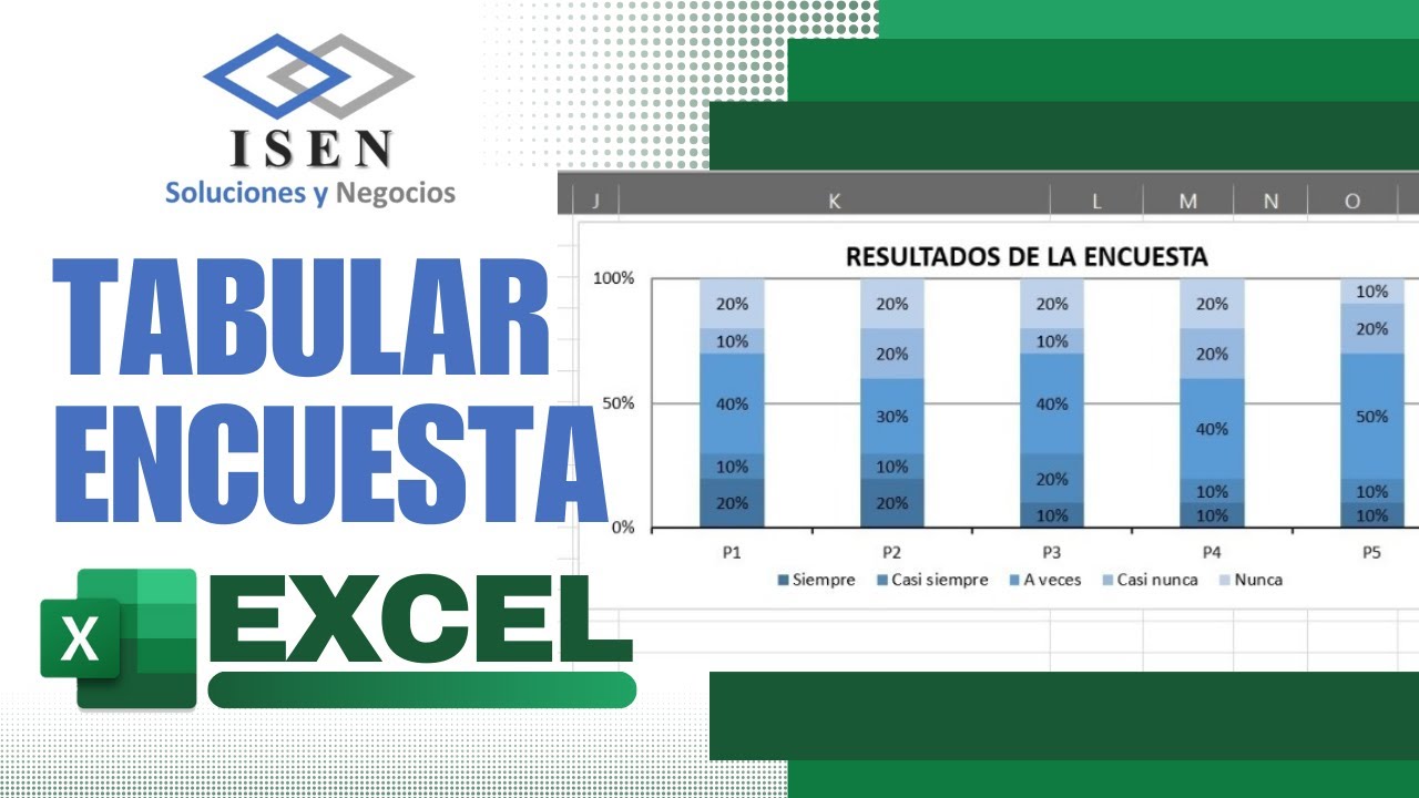 COMO TABULAR LOS RESULTADOS DE UNA ENCUESTA EN EXCEL | TABULA SIN TABLA DINÁMICA