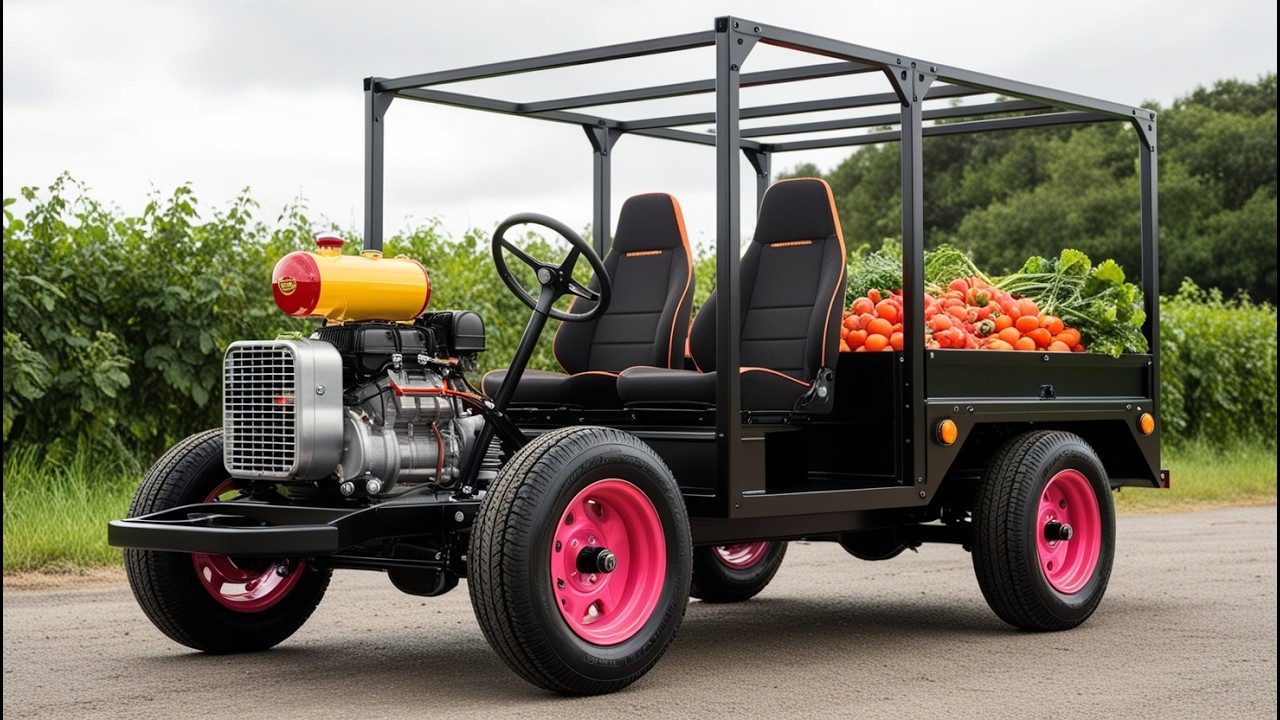 🚗''Homemade Car'' I built A Cargo Truck With A 6.5 HP Engine And it's Awesome/