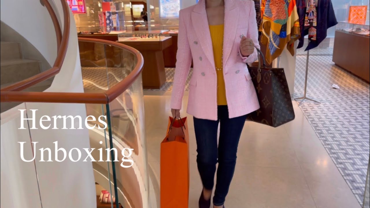 뉴욕 에르메스 쇼핑 언박싱 / 에블린미니, 에르메스 쥬얼리, 남성의류, 모마디자인 와인컵 언박싱